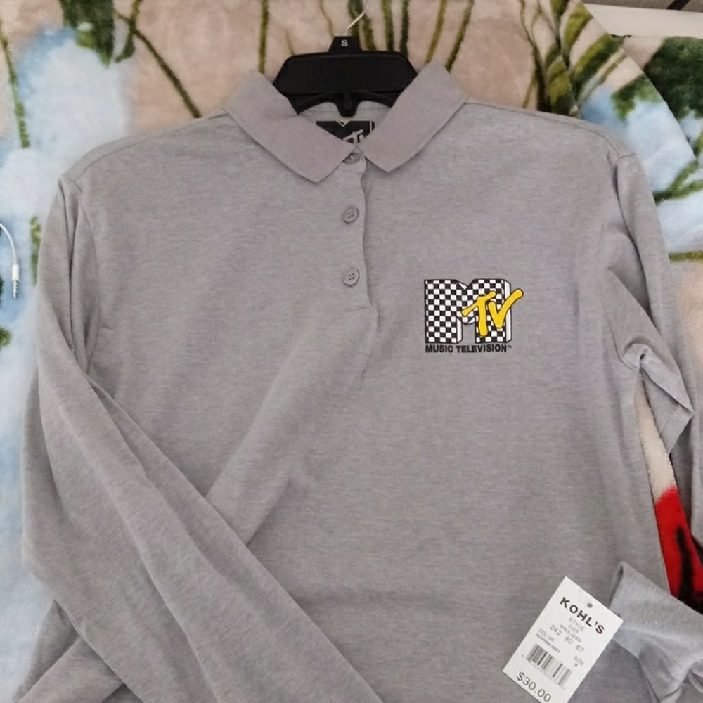 Mtv cropped polo shirt